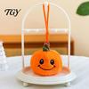 Pumpkin Bag Pendant Halloween Plush Keychain, Cute Spooky Stuffed Toy for Kids Goodie Fillers Keys, Soft Mini Doll Hanging Ornament Festival