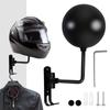 Motorcycle Helmet Rack Wall Mount Helmets Display Holder 180 Degree Keys Jacket Hanger With Double Hook For Coats Caps Hats