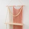 Handcrafted Macrames Wall Shelf Organizers User friendly Design Wall Hanging Shelf for Home Storage and Decoration