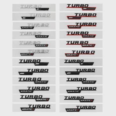 3D ABS черный логотип Turbo AMG Turbo 4matic эмблема автомобиля значок на крыло для Merced-es CLA 45 X156 A45 Turbo AMG наклейка аксессуары