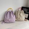 Simple Shoulder Bag Women's Autumn New Fashionable Large-capacity Drawstring Messenger Bag Cloth Bag Backpack
