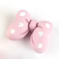 Hot Sale Kids Hair Ornament Accessory Lovely Flat Back Dot Bow Knot Cabochon Craft Made of Resin Souvenir Use Artificial Style