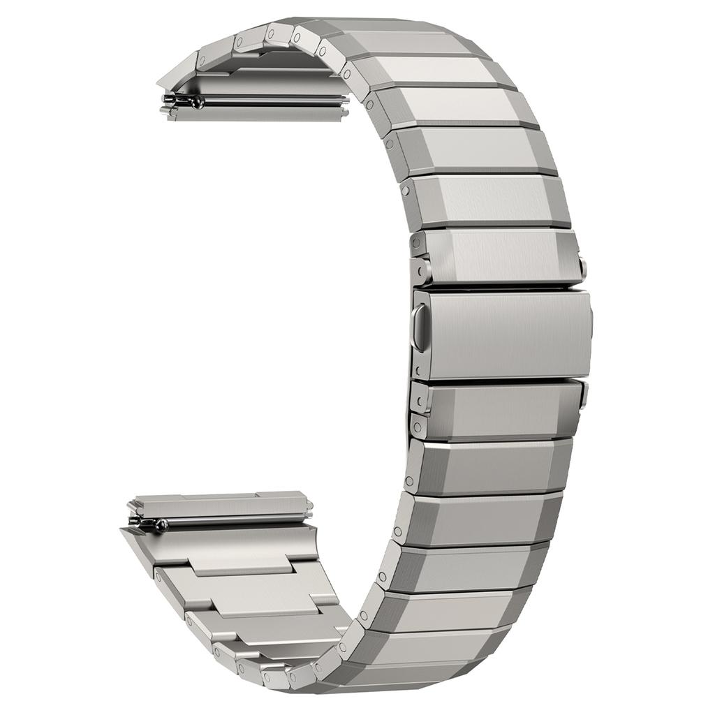 Для Huawei Watch GT5 Pro 46 мм ремешок для часов из титанового сплава с бамбуковым сегментным ремешком