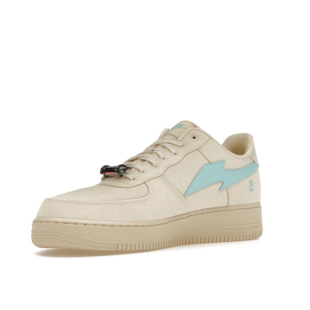 RTFKT x Nike Air Force 1 Low Human Унисекс Кроссовки Кремовый Натуральный Балтийский-Синий FQ3954-100