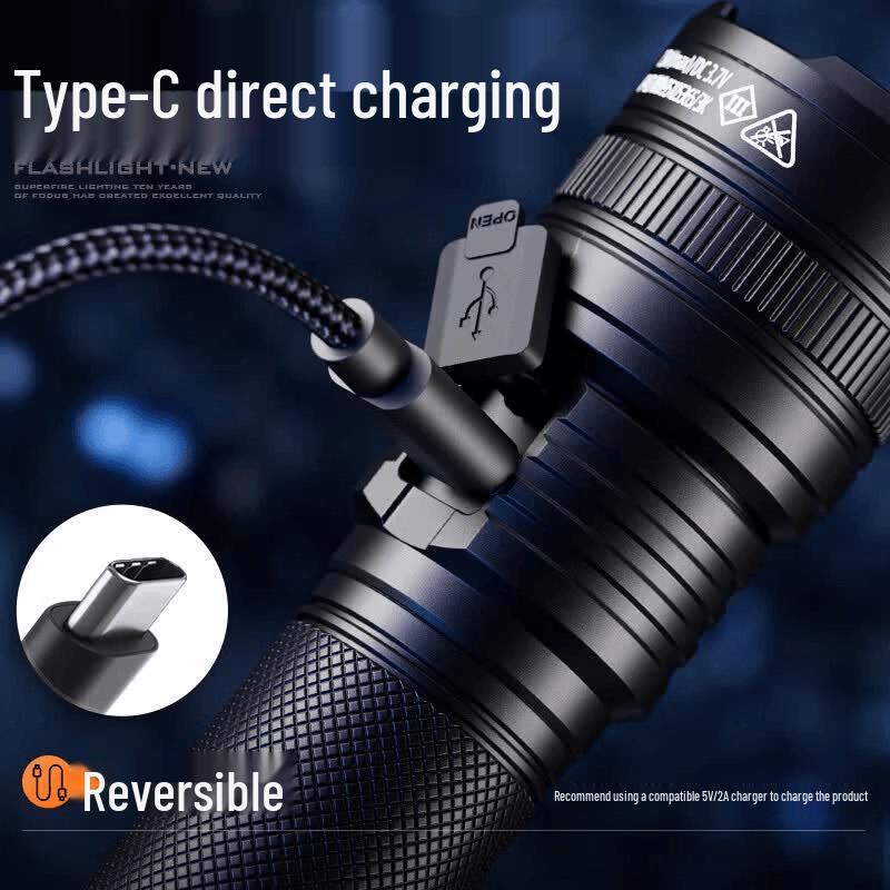 SupFire Y26-S Zoomable Rechargeable Flashlight