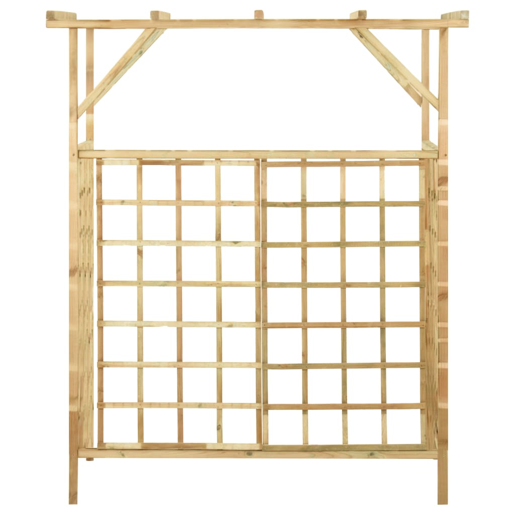 Pergola for 2 Trash Bins Pressure Treated Pine Wood