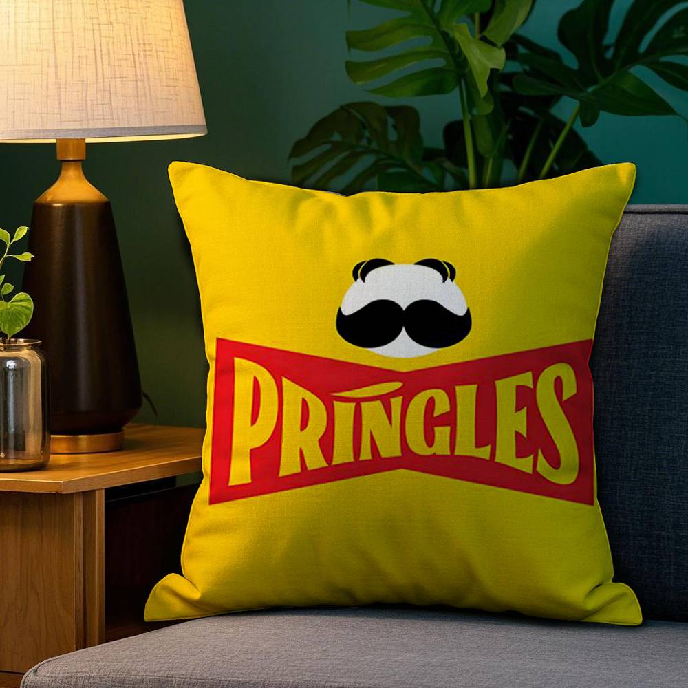 Классическая наволочка бренда P-Pringles из плюшевой ткани, мягкая, с двусторонней печатью, чехол для диванной подушки, декоративные чехлы для подушек