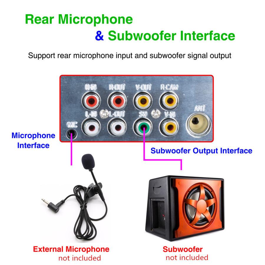 Bluetooth 4.1" Емкостный автомобильный MP5-плеер AM/FM / SWC + 8LED камера заднего вида