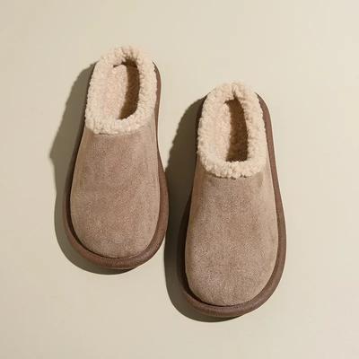 2024 Женская повседневная обувь для девочек, зимняя новая мода в корейском стиле, мягкая подошва, нескользящая, универсальная, шикарная, плюшевая, сохраняющая тепло обувь