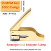 Personalized Book Embossers Stamp Custom Library Book Embosser with Name Logo Design Embossing Stamp Company Wedding Seals DIY 5