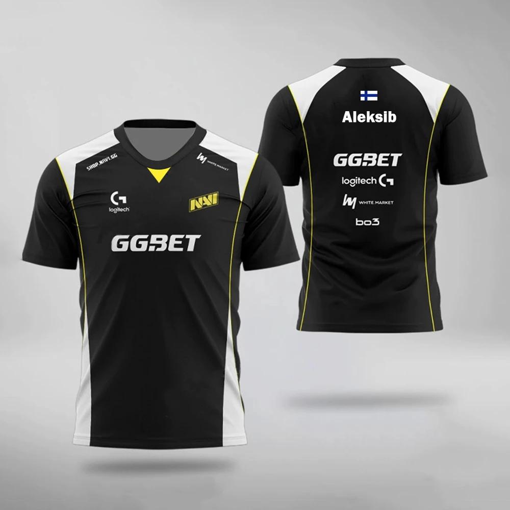 CS2 Команда по киберспорту Navi 2025 Новая форма CS GO Игровые майки S1mple Футболка Aleksib Игроки Индивидуальные топы Уличная одежда Оверсайз футболки