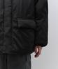 Musinsa Standard Non-Quilted Hooded Padded Jacket [Black]