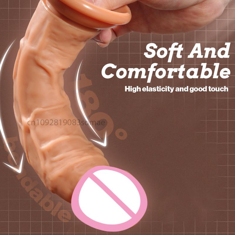 Realistic Silicone Dildo with Suction Cup G-Spot Anal Dildos Strapon Dick Butt Plug Masturbat Adult Sex Toys for Man Women