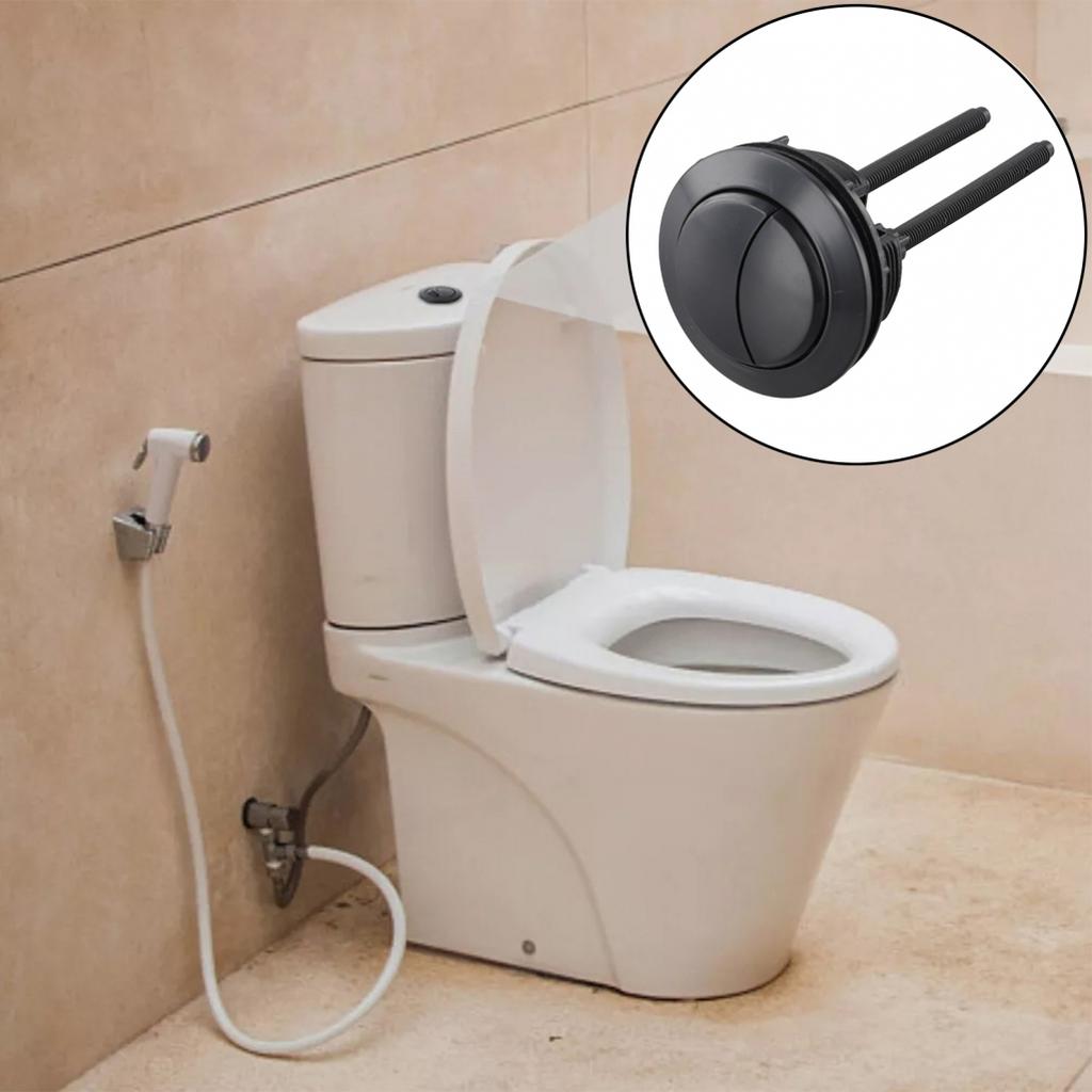 Черная кнопка смыва унитаза с двумя кнопками для ремонта бачка в ванной 38 мм 48 мм 58 мм