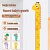 Removable Cartoon Baby Height Chart Wall Stickers for Kids Room Decor