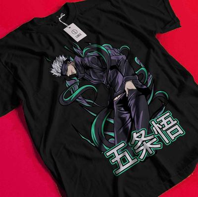 Футболка Годжо Сатору Футболка Гето Сугуру Футболка Jujutsu Kaisen Футболка Тодзи Тодзи Сукуна BB1622