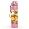 1PC Twin Country Sheep Dolls 750ml Color Plastic Sports Water Bottle Leakproof Flip Straw Lid Suitable for Sports Office Home Use