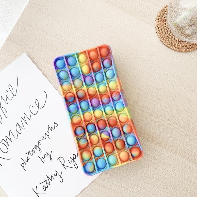 20 см пенал Push Bubble Toy Pop It Autism Squishy Stress Reliance Toys Обучающий пенал Антистресс Непоседа игрушки Подарки