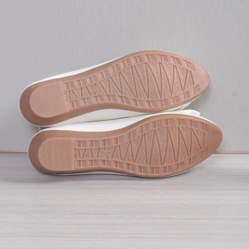 2024 Новые стильные туфли на каблуках, хит продаж, женские классические повседневные мокасины с круглым носком, модные дизайнерские туфли с бантом, женские, большого размера