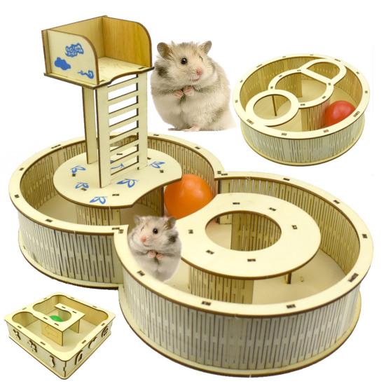 Игрушка для хомяка, устойчивая к укусам, для отдыха и игр, лестница для лазания, игрушка-тоннель для хомяка-лабиринта для грызунов
