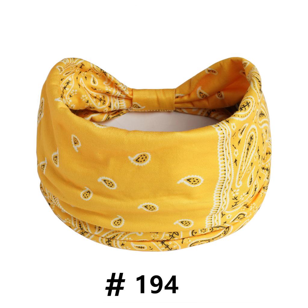 Boho Headbands Wide Knot Hair Scarf Floral Printed Hairband Elastic Turban Headwrap Stretch Head Bands Bandana Fashion Hair Accessories for Women