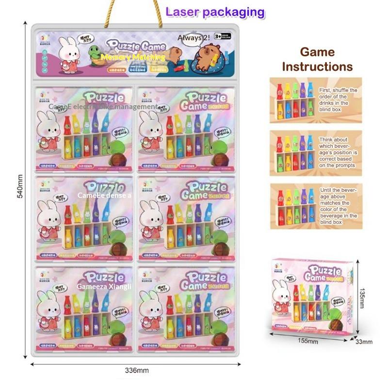 Бутылочка Памяти Настольная Игра-Сопоставление Детская Головоломка Интерактивная Игрушка для Родителей и Детей