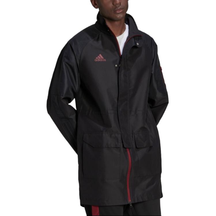 adidas Куртки Мужские Черные Стойка Умеренные Другие H60013