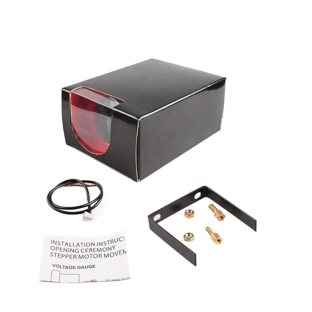 BAOLUN 2" 52mm Universal Car Turbo Boost Gauge Pointer LED BAR Pressure Meter 7 Color Black Face with cup & without cup