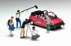 Geocolle 64 Car Snap 11a TV Crew City Cabriolet окрашенный частично собранный литой набор мини-машин 318910 1/64# (Хонда включена) АБС / ПВХ