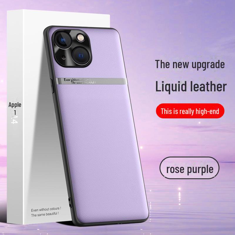 Чехол Anti-Fall Liquid Leather для Apple 14 — прочная и необрастающая защита