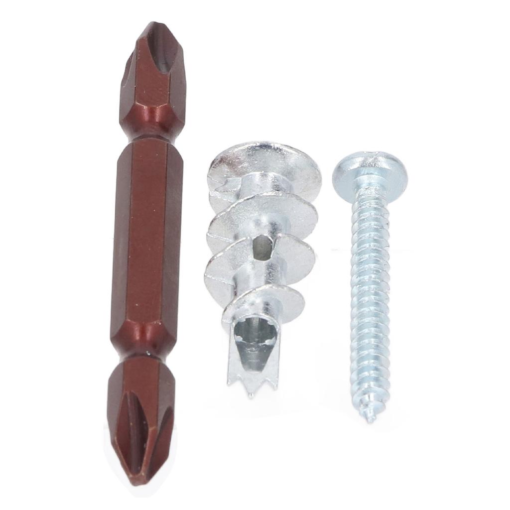 50 шт. Сверхпрочные полые металлические дюбели для стен и 50 шт. Винты из цинкового сплава, самосверлящие гипсокартон