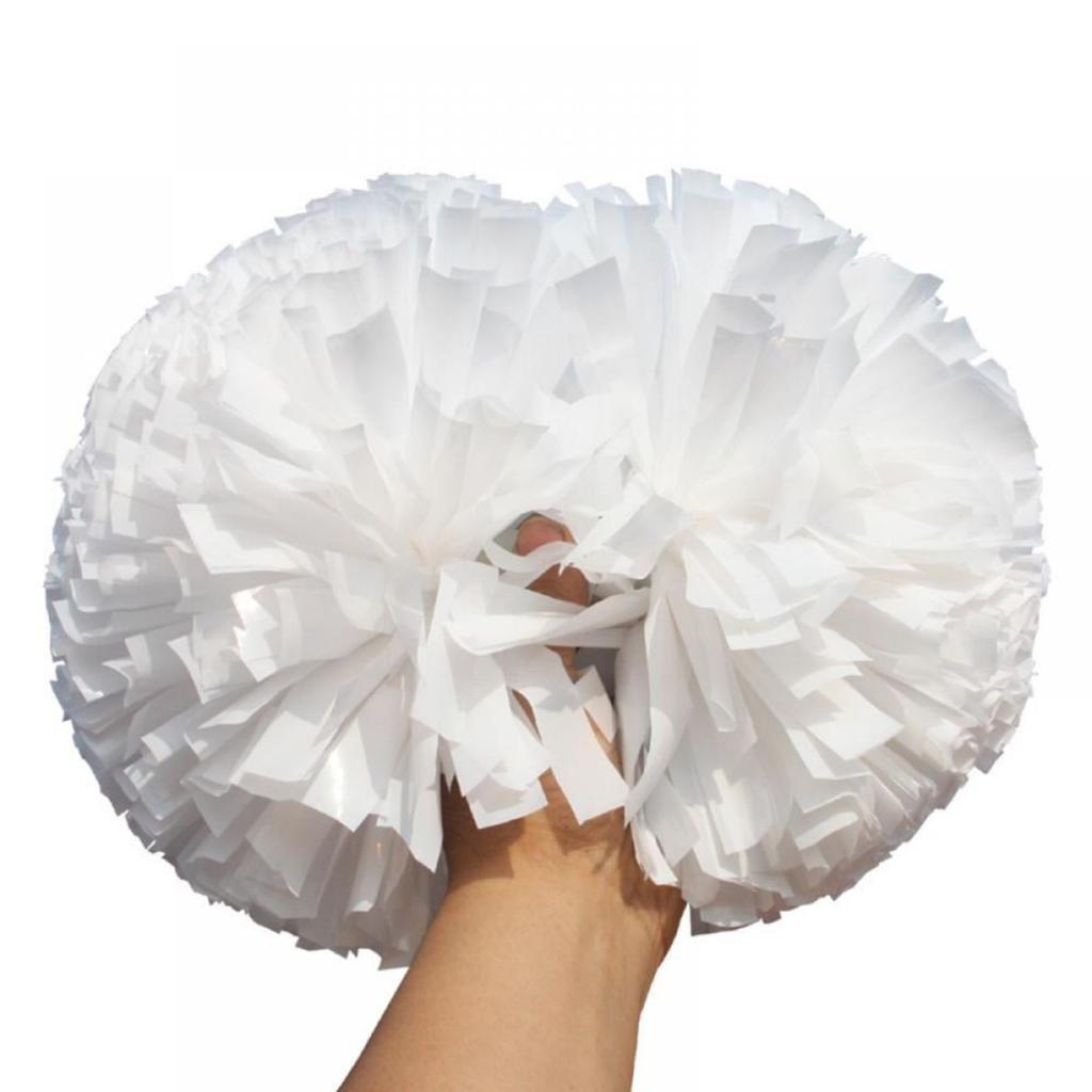 2Pack 30cm/11.8in Solid Color Plus Thick Pom Mutipulcolor For Cheerleader Team Performance