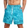 Men's Fashion Printed Elastic Waist Casual Yoga Pants Beach Shorts