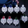 WWJ Delicate Prom Jewelry Zircon Stud Earrings for Women