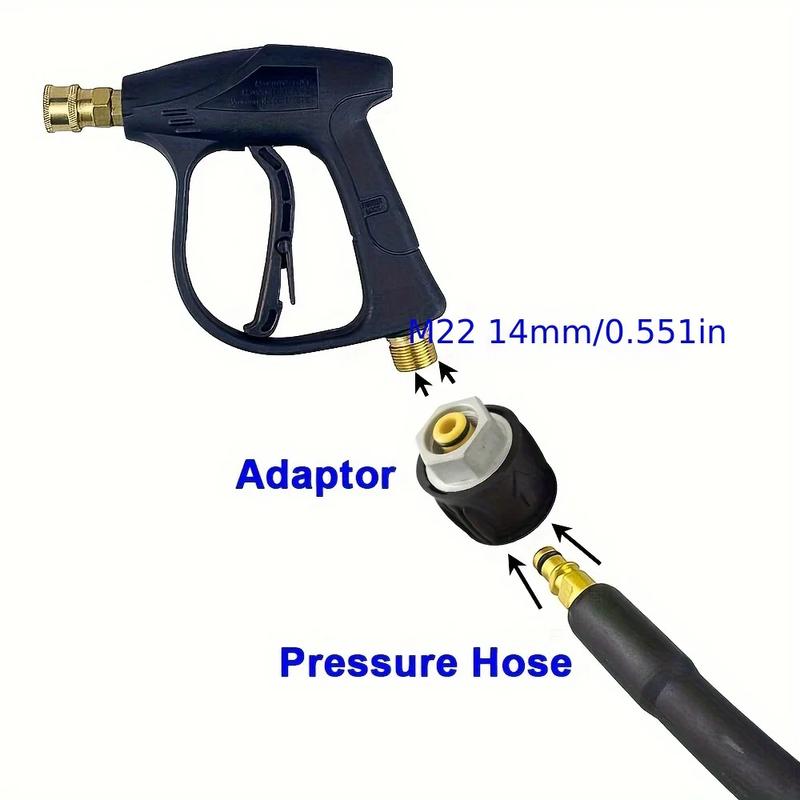 Для переходника к мойке высокого давления KARCHER / Nilfisk / BOSCH / PARKSIDE / Lavor, быстроразъемное соединение M22-14 мм, уплотнительное кольцо для предотвращения утечек, сменный F