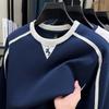 Мужские худи с круглым вырезом и длинным рукавом, пуловеры, худи, люксовый бренд, вышивка лошади, утолщенные, теплые, повседневные, универсальные, мужская одежда