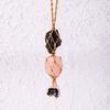Charming Crystal Stone Hanging Ornament Mysterious Raw Stone Pendant Car Crystal Pendant Car Decor