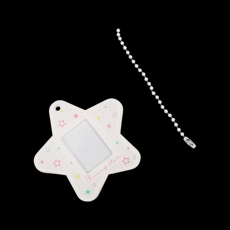 Модный жесткий держатель для карт, простая пятиконечная звезда, студенческий однодюймовый удостоверение личности, декоративный брелок с подвеской