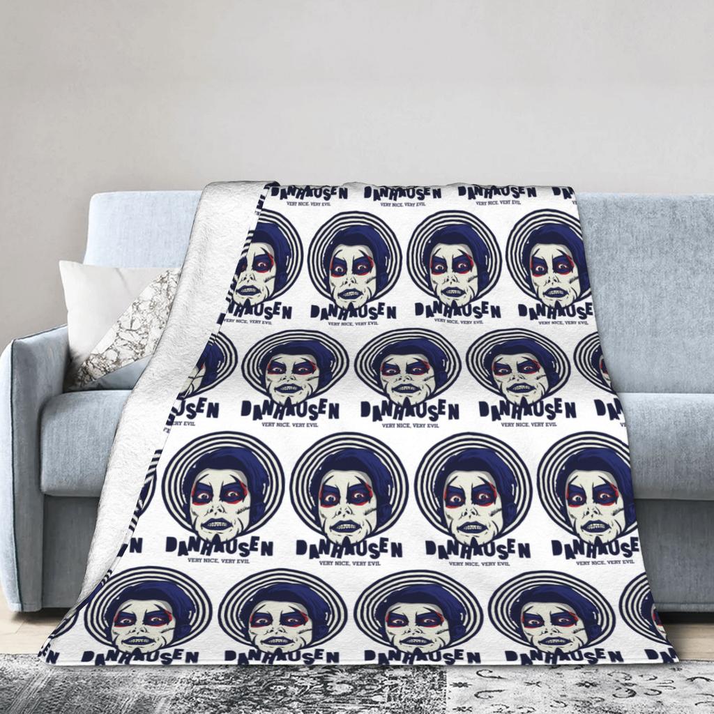 Danhausen Very Nice Very Evil Blanket Fleece Print Multifunction Lightweight Throw Blankets for Bed Office Bedspread