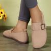 Женские тапочки с закрытым носком и круглым носком, осень 2024 г., универсальные, популярные, ретро, однотонные, с плоской подошвой, женские туфли с открытой пяткой