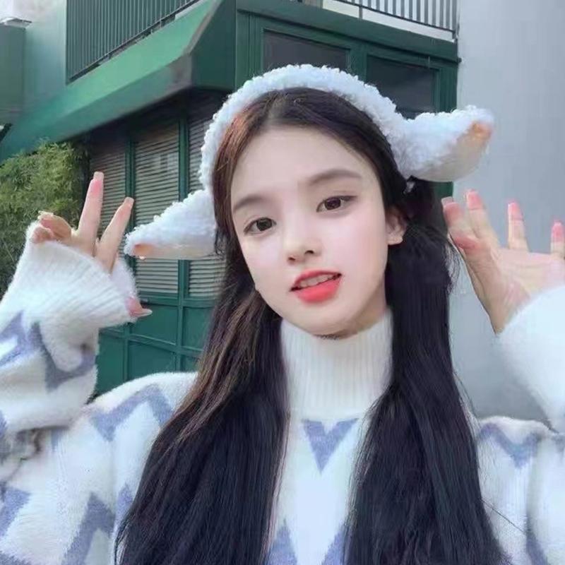 Плюшевые повязки на голову с головой ягненка, пушистые мультяшные ушки животных, обруч для волос, пушистые милые аксессуары для волос, костюм для вечеринки, реквизит для фото