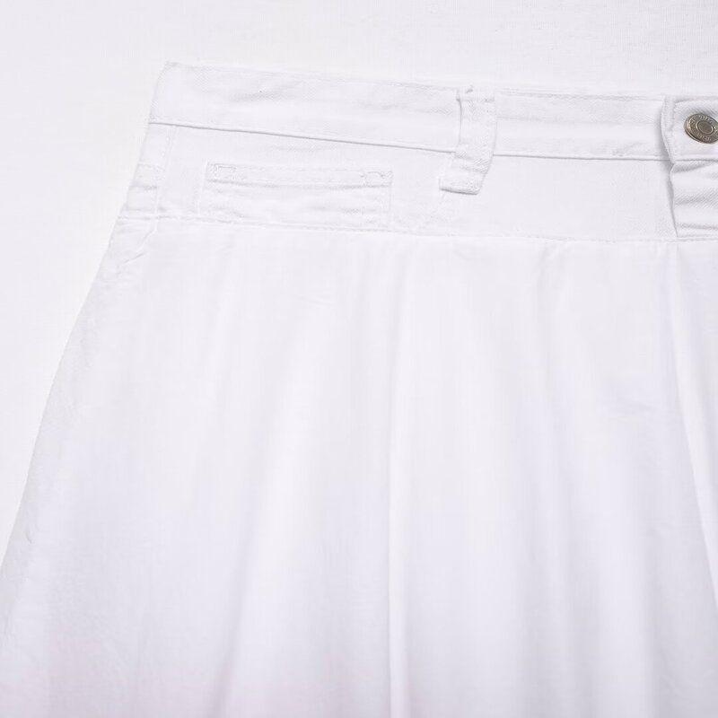 Fashion Style 2024 Summer New Arrival Women's Clothing Stylish All-Match Stitching Balloon Style Skirt 5520016