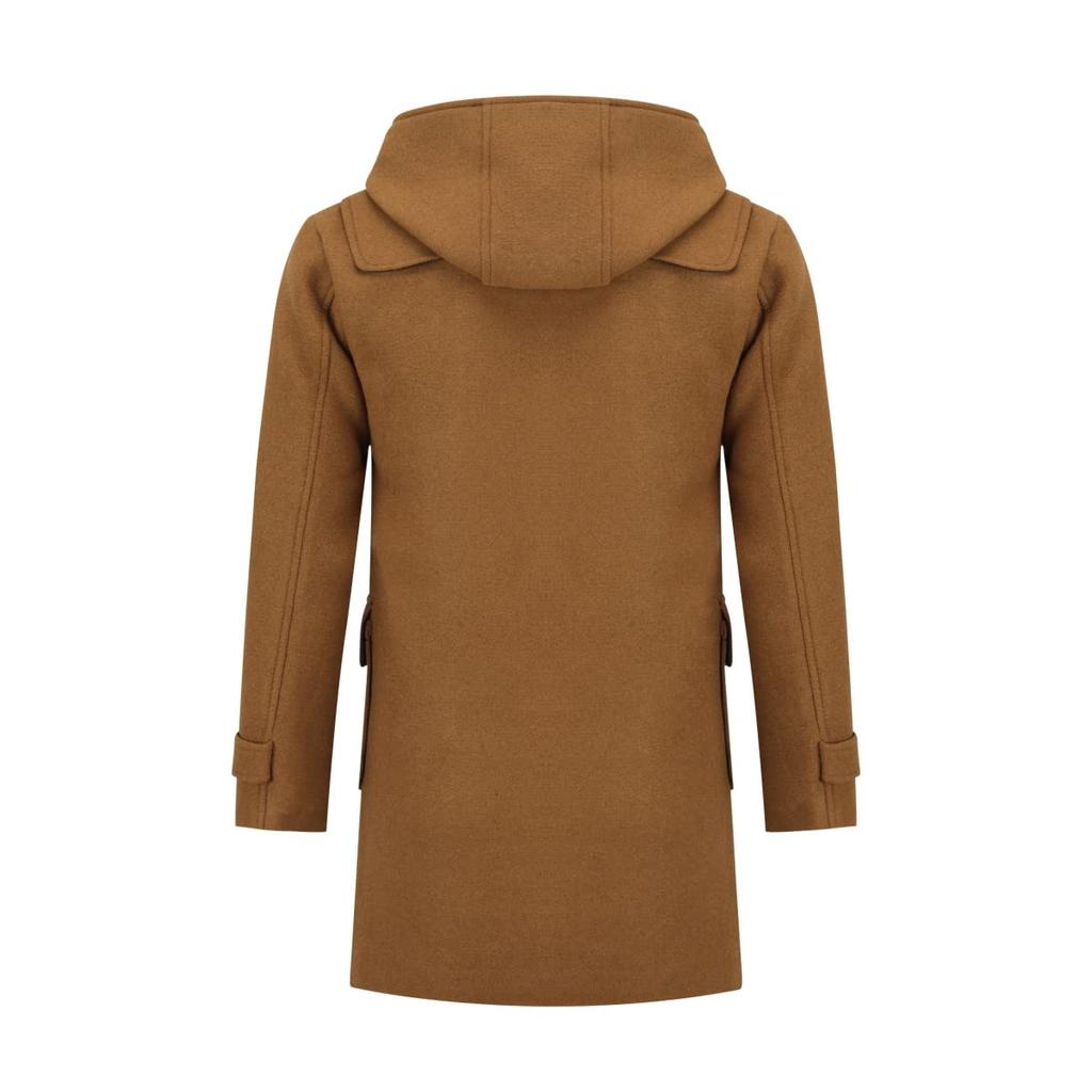 FOMANSH Длинное пальто-дафлкот с капюшоном и для холодной погоды и больших размеров, мужская шапка, ветрозащитное, 2XL