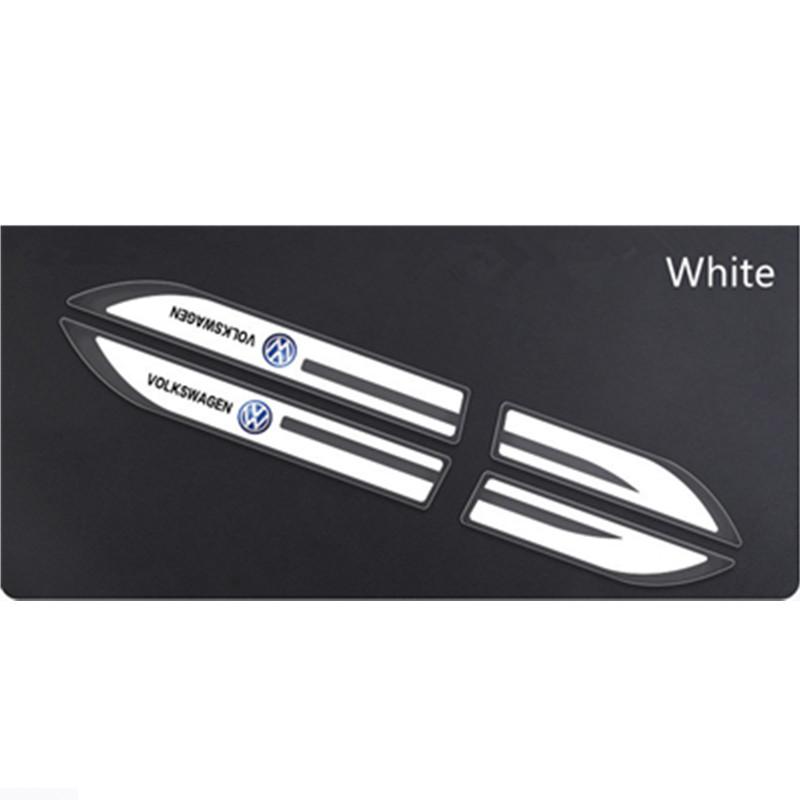 OBTLU1 New 2pcs Epoxy Sticker Car Fender Side Wing Emblem Badge Sticker For VW Volkswagen Polo Jetta Golf Passat Tiguan Touran