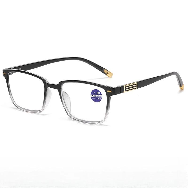 Классические квадратные очки для пресбиопии в полной оправе, трендовые, с защитой от синего света, для защиты глаз, молодежные, унисекс, от +1,0 до +4,0