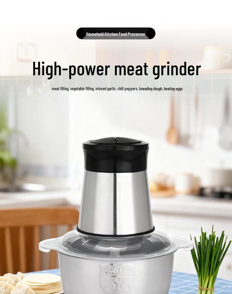 Автоматическая многофункциональная кухонная мясорубка и кухонный комбайн из нержавеющей стали