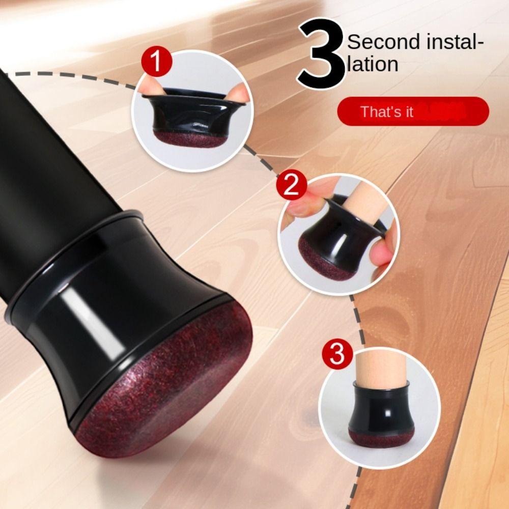 Non-Slip Chair Leg Cover Floor Protectors Chair Leg Floor Protector Hardwood Floors
