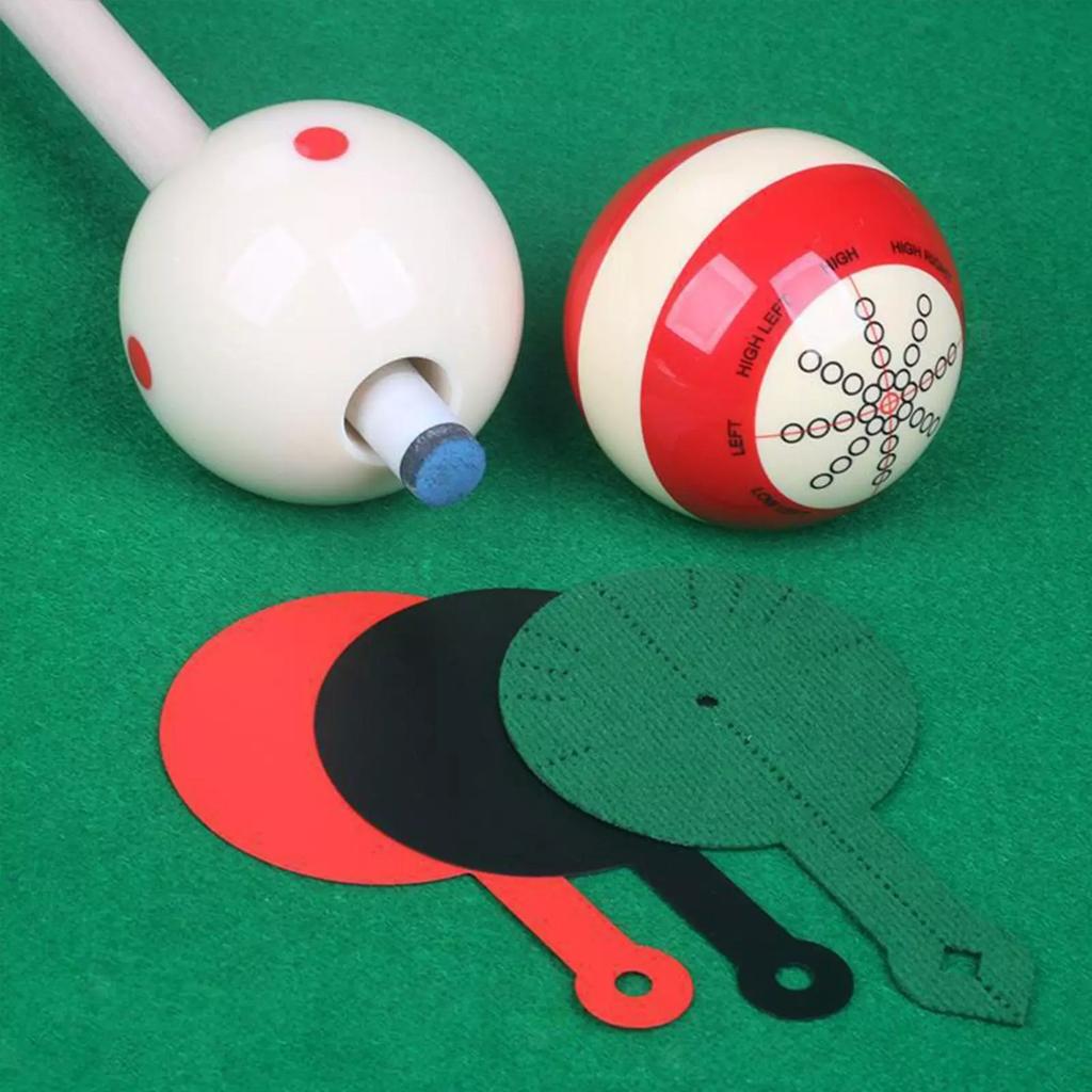 3Pcs Billiard Replacement Aim Trainer Pool Table Aim Trainer Pad Billiards Aiming Practice Stickers Training Pads