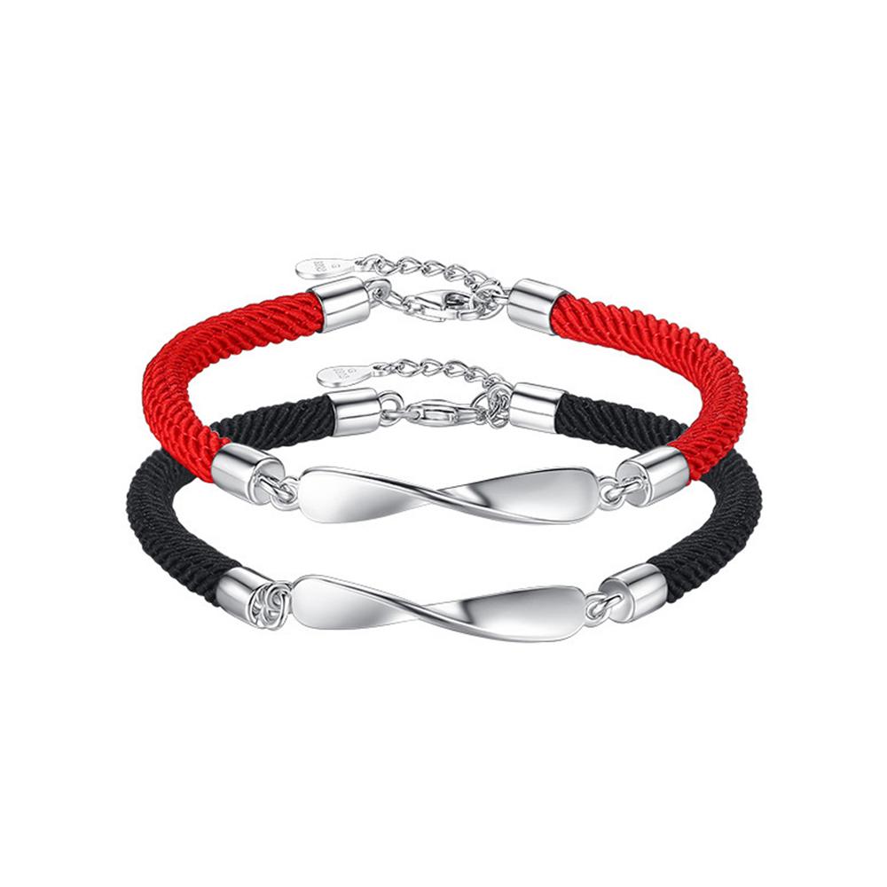 Ювелирные изделия Женские Волна Цинк Цинковый сплав Мужские Плетение Веревка Кольцо Мебиуса Браслет Дружбы Браслеты для пар Ручная веревка