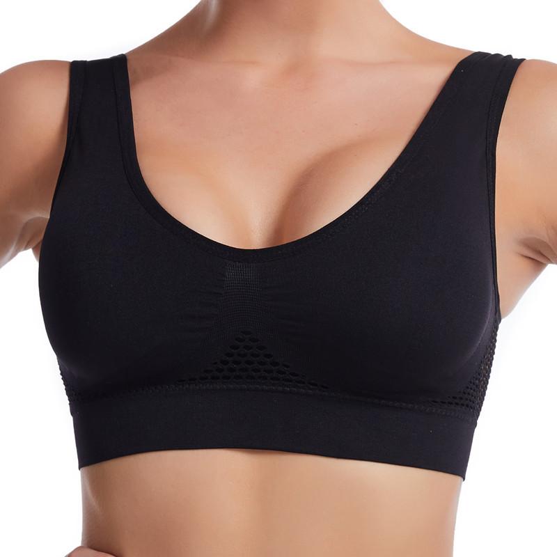 Sports Bra Large Size Seamless Adjustment Bra Top Bra Comfortable Sweat Absorbent Underwear S--5XL